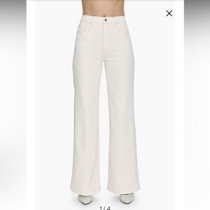 NWT Pistola Lana High Rise Wide Leg in Ecru